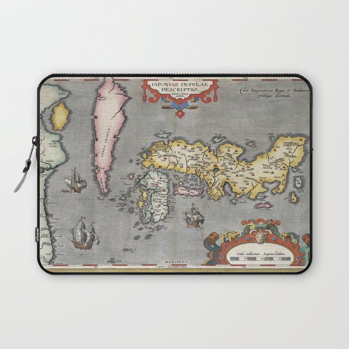 Map of Japan - Ortelius - 1603 Vintage pictorial map Laptop Sleeve