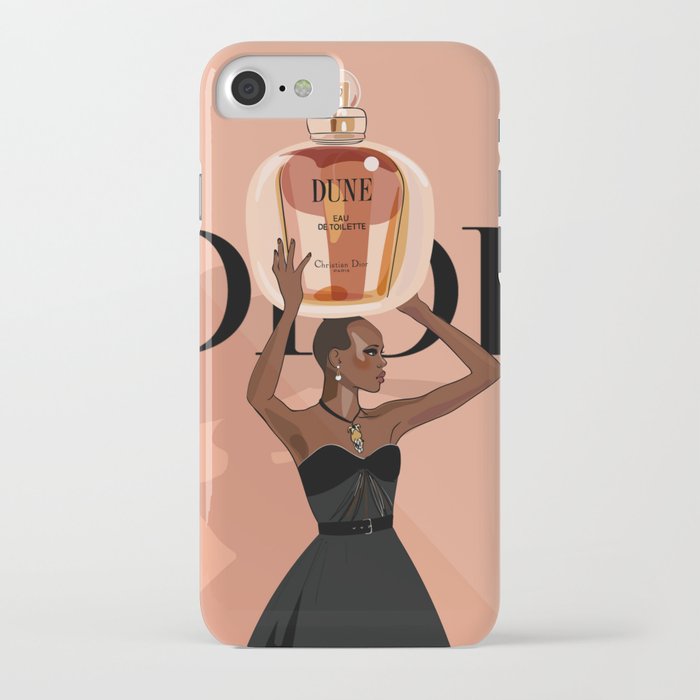Girl with perfume iPhone Case