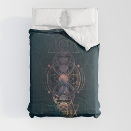 Dark Moon Phase Nebula Totem Comforter