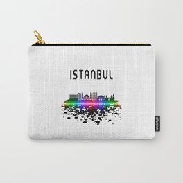 Istanbul Skyline Splash Design Carry-All Pouch