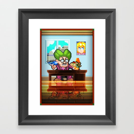 Pixel Art series 8 : My Mayor Framed Art Print
