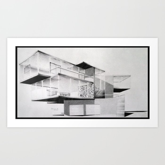 Beach House Art Print