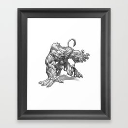 The Ridgeback Cougarwolf Framed Art Print