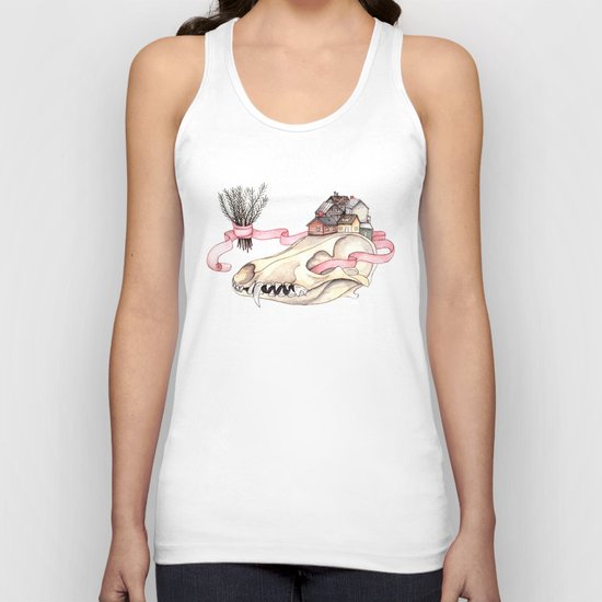 Tiny Homes of Pine on Bone Unisex Tank Top