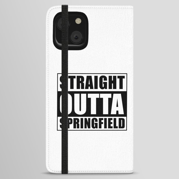 Straight Outta Springfield iPhone Wallet Case