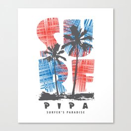 Pipa surf paradise Canvas Print