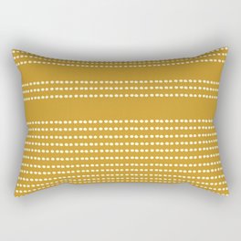 Spotted, African Pattern in Yellow Rectangular Pillow