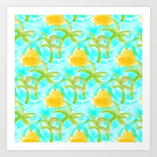 Tropical Abstract Art Print