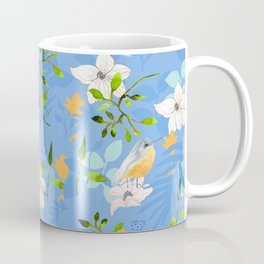 Bird & Floral Coffee Mug