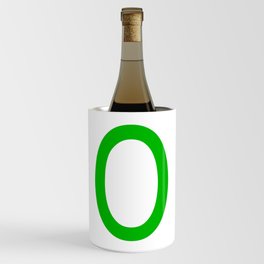 LETTER O (GREEN-WHITE) Wine Chiller