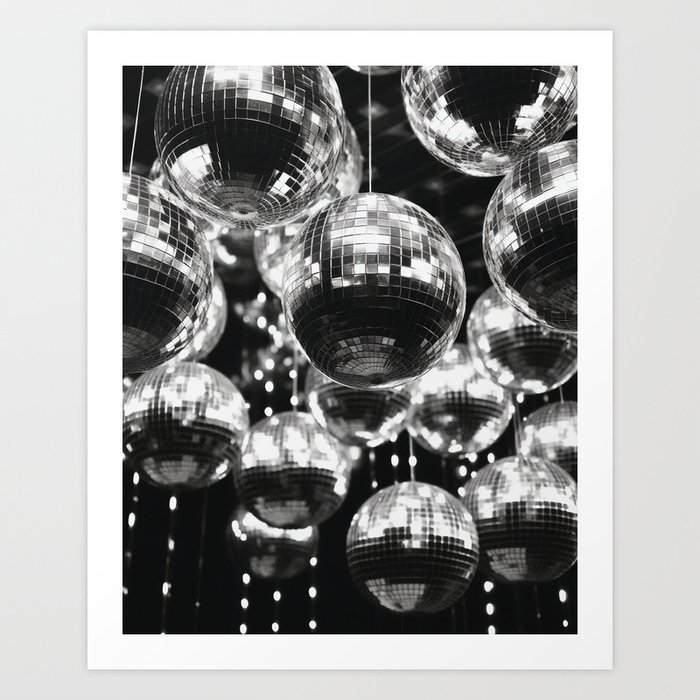 Shiny Disco Balls Art Print
