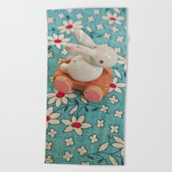 Bunny Blues Beach Towel