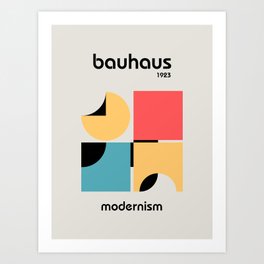 Bauhaus Moderist 1923 Art Print