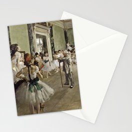 Edgar Degas - The Ballet Class Stationery Card