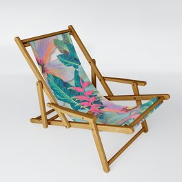 Aqua Ginger Alohas Sling Chair