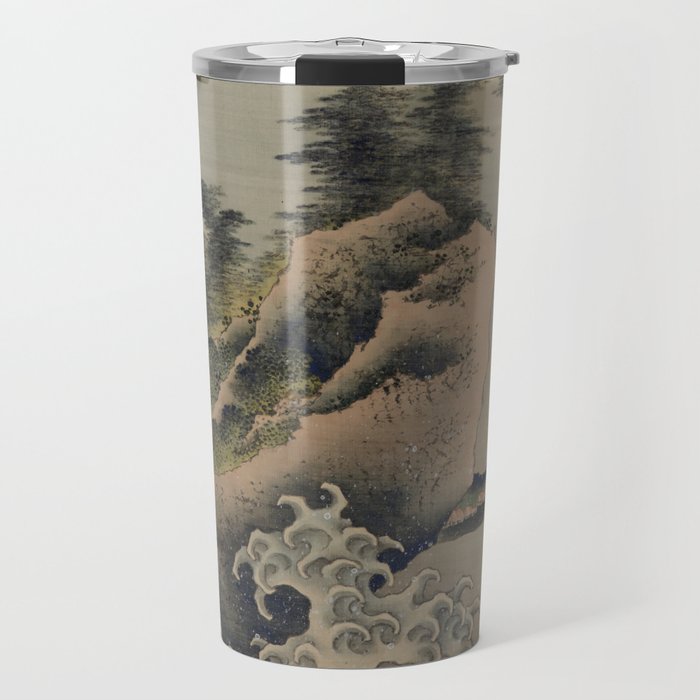 Breaking Waves by Hokusai Travel Mug