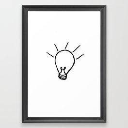 Lightbulb Framed Art Print