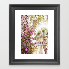 Palmettos and Roses x Charleston South Carolina Photography Framed Art Print