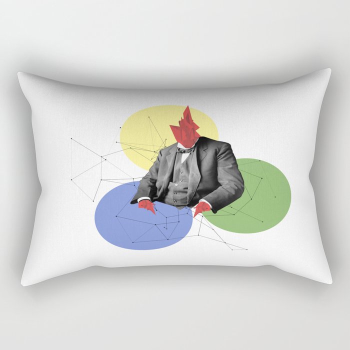 Abstract Collage Rectangular Pillow