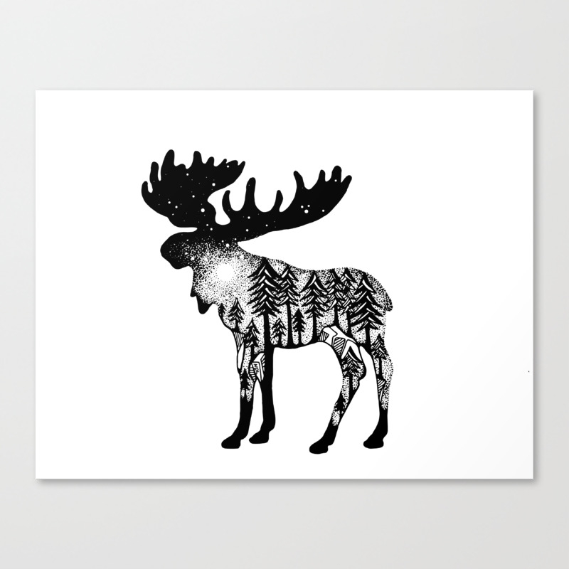 Midnight Moose Pen And Ink Drawing Nature Inspired Connected To The Earth Canvas Print By Treelovergirl Society6 Choose from 80+ drawing pen graphic resources and download in the form of png, eps, ai or psd. midnight moose pen and ink drawing nature inspired connected to the earth canvas print by treelovergirl