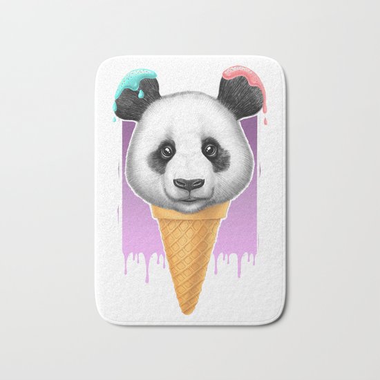 panda ice cream Bath Mat