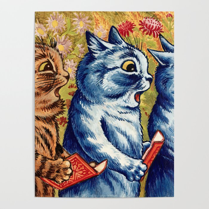 Louis Wain - Singing Cats Poster