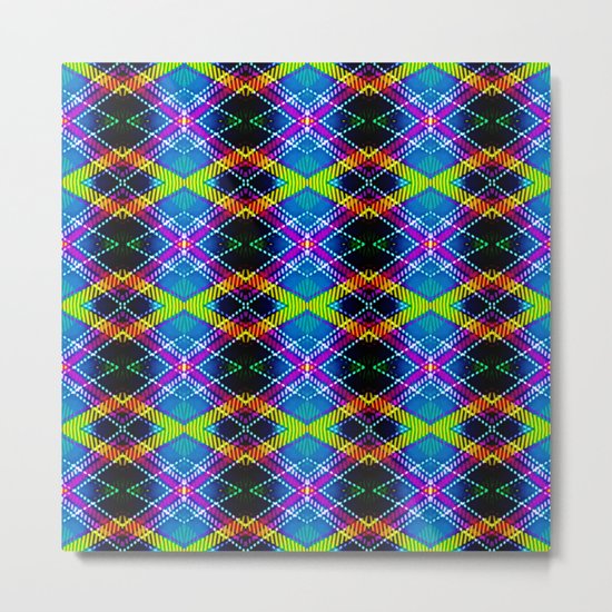 SBS Plaid Metal Print