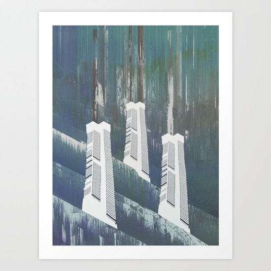 white chimneys / 19-09-16 Art Print