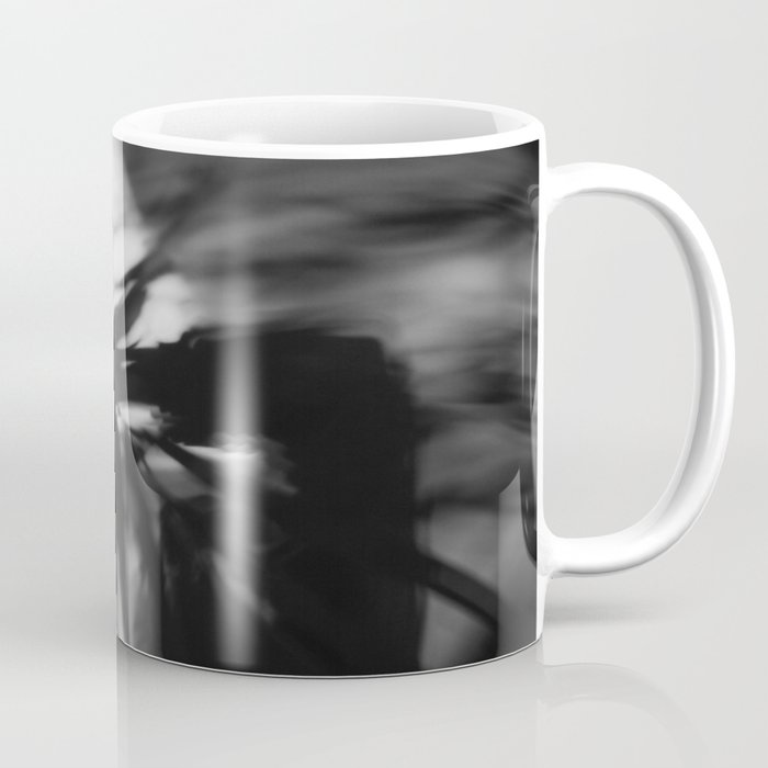 [30] Shadows of plants, hands and body, silhouette, black and white, body parts Coffee Mug