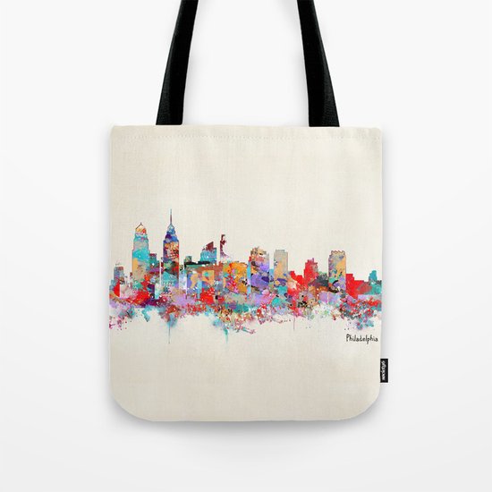 Philadelphia Pennsylvania skyline Tote Bag