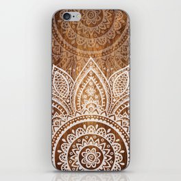 Wood + Vector Print iPhone Skin