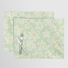 doodle daisies mint Placemat