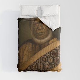 Te Hapuku by Gottfried Lindauer Duvet Cover