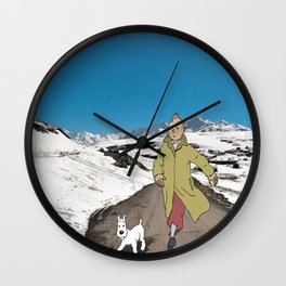 Tintin in Himachal Wall Clock