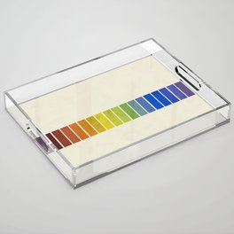 Vintage re-make (without texts) of Mark Maycock's Full Scale of Hues illustration from 1895 Acrylic Tray