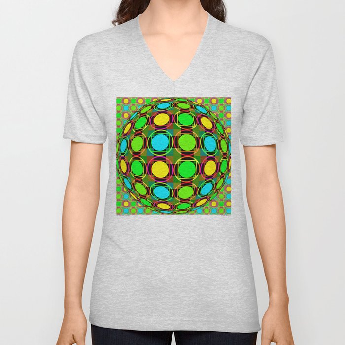 Circles & Squares Seranade V Neck T Shirt