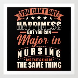 Nursing Major Art Print | Student, Majordesign, Nursingmajor, University, Nursinggraduation, Nursingdiscipline, Nursing, Graphicdesign, Study 