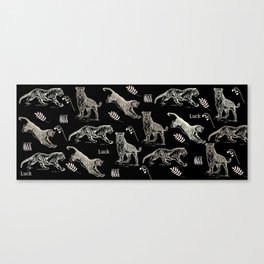 Tigers (Black) | A Sign of Strength and Power Canvas Print