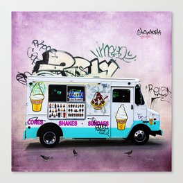 Ice Cream Truck Canvas Print