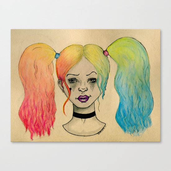 HARLEY QUINN FANART Canvas Print