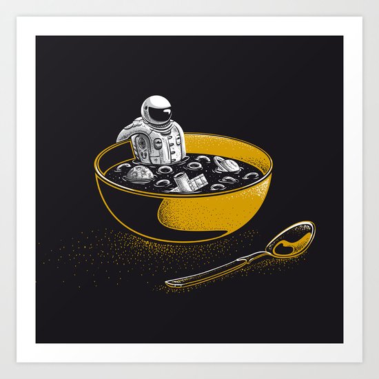 Space Flakes Art Print