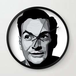 Richard Feynman Wall Clock