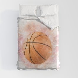 Whimsical Basketball Duvet Cover
