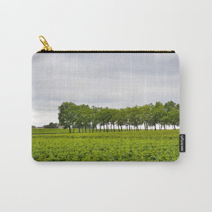 Bordeaux Vineyards Landscape - French Wines Route Carry-All Pouch