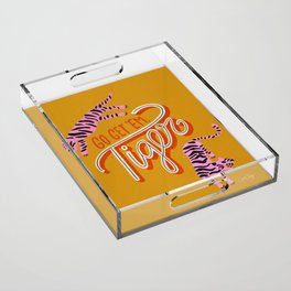 Go Get 'Em Tiger – Yellow Palette Acrylic Tray