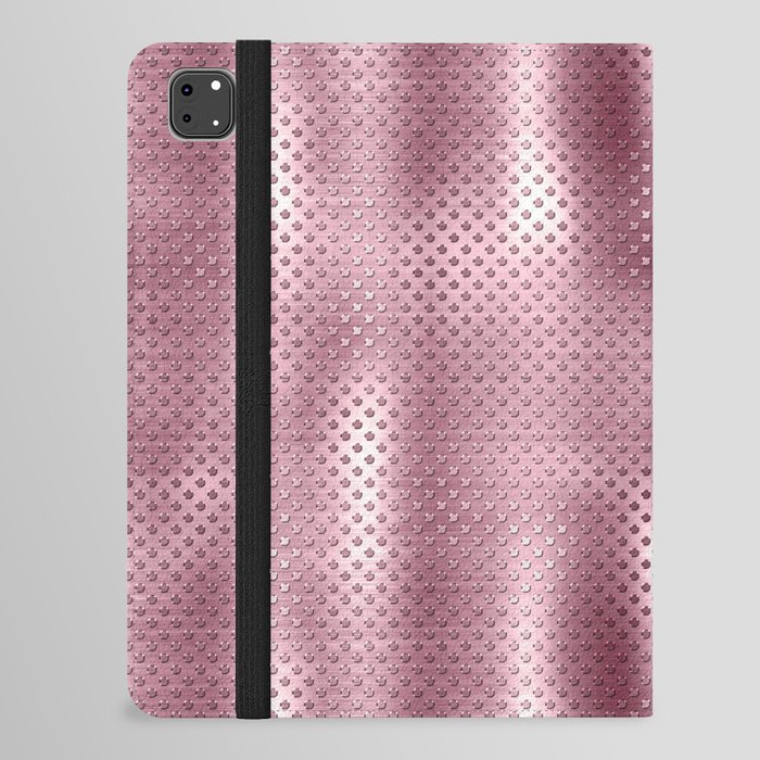 Pink Brushed Metallic Texture iPad Folio Case