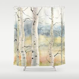 Birch Shower Curtains For Any Bathroom, Birch Tree Fabric Shower Curtain