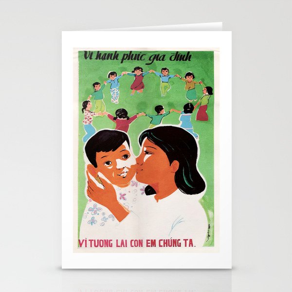 Vietnamese Poster: For the Happiness of the Children Stationery Cards