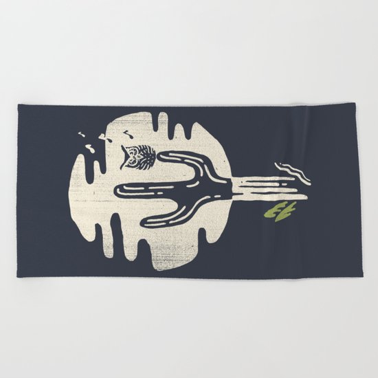 Midnight Song Beach Towel