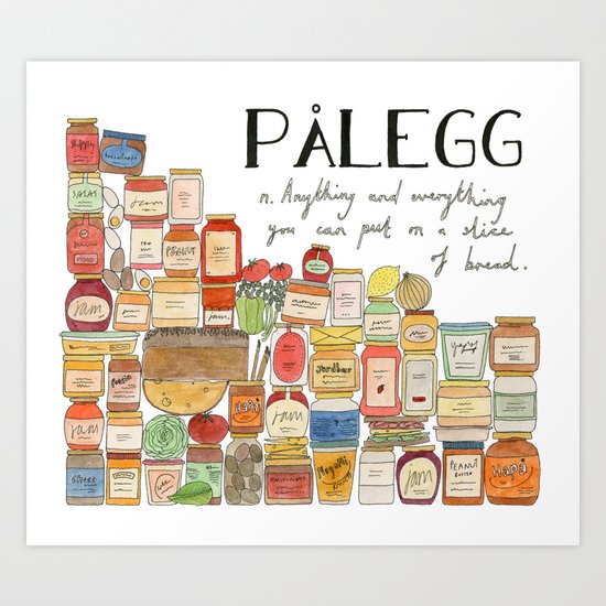 Pålegg Art Print